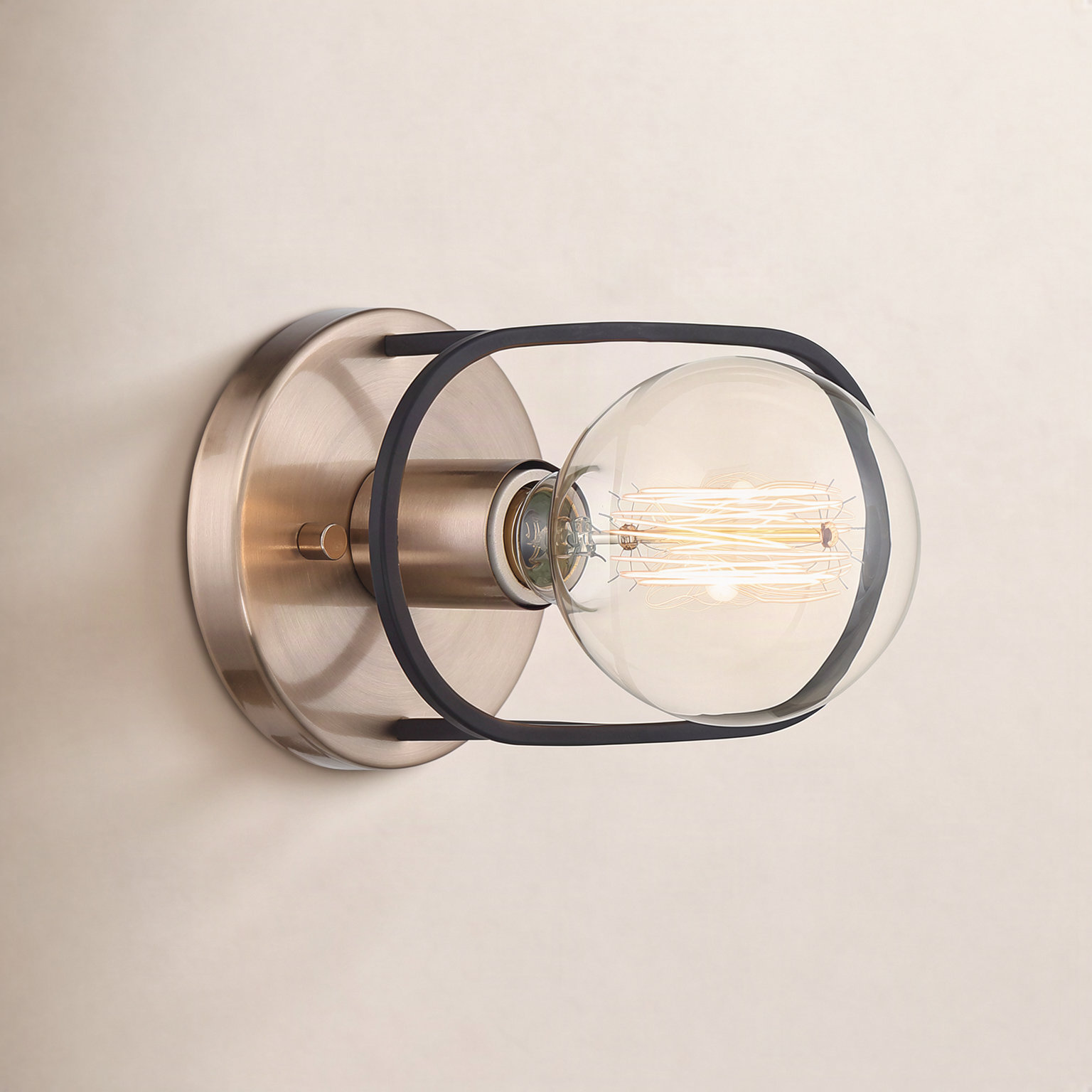 Brielle Single Light Dimmable Flush Mounted Sconce