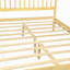 Grand lit de style traditionnel avec tête et pied de lit, lit en bois de pin avec cadre de lit renforcé-131128788-131128791