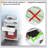 Mobile Printer Stand with Drawer & Cabinet – 4 Castors (2 Brakes), Under-Desk Storage Cart