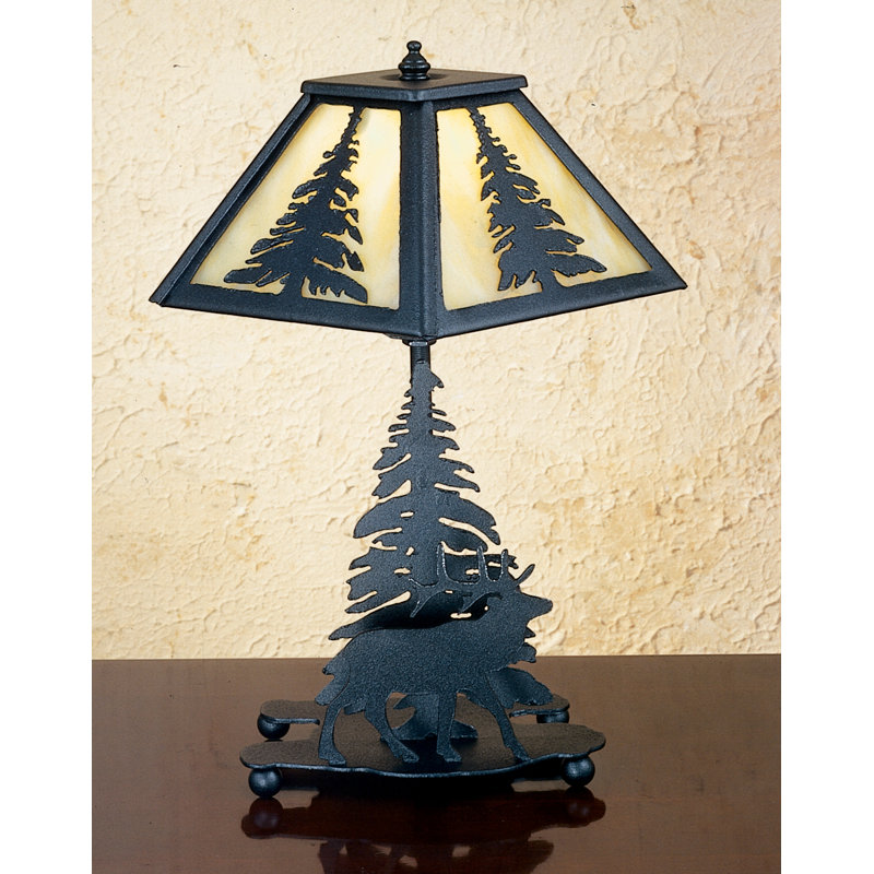 Lampe de table 14" solitaire, Beige