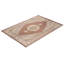 Tapis orange en laine noué à la main de conception unique 6 pi 8 po x 9 pi 7 po Hayner