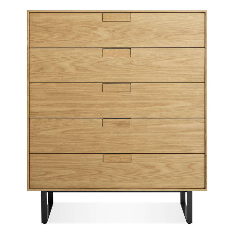 Series 11 5 - Drawer Dresser, Oblivion/White Oak