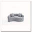 Canapé modulaire courbé en chenille-664202052