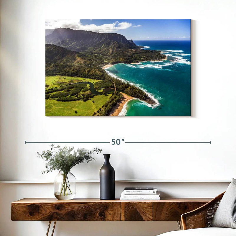 Gillard Kauai Coastal View, H 26 po x l 39 po