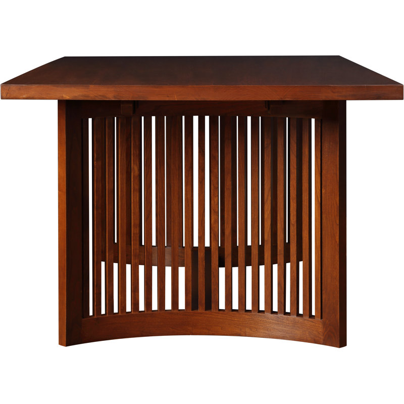 Park Slope Extendable Solid Wood Trestle Dining Table, Pasadena