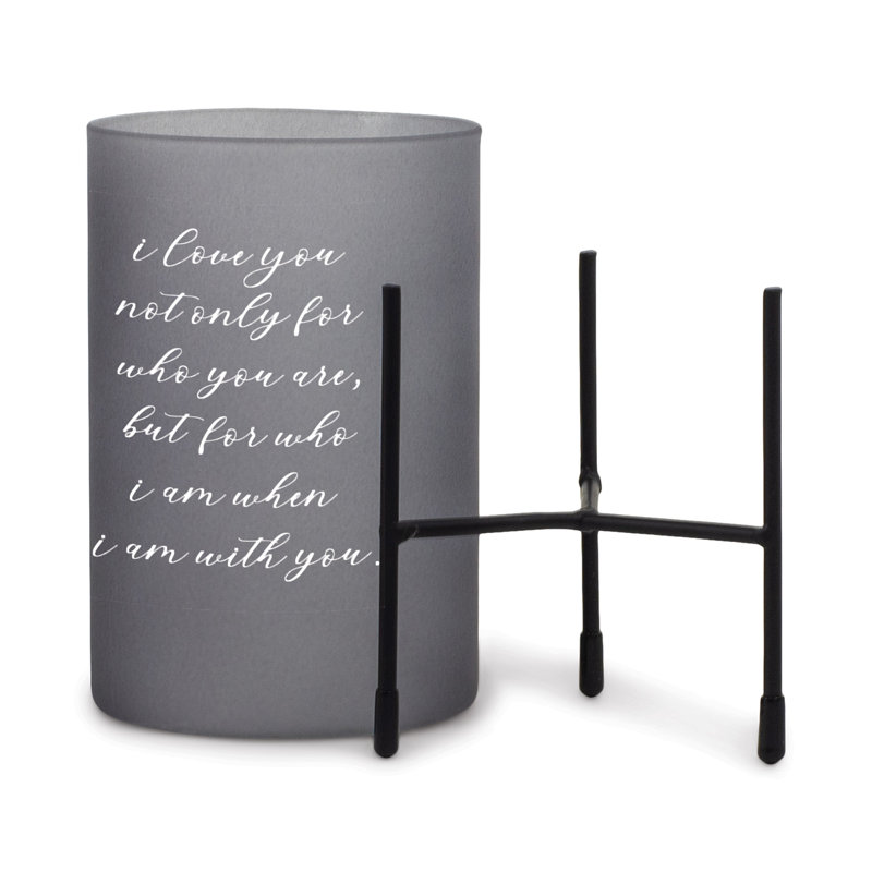 Hurricane de table en verre 8 po