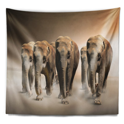 Tapisserie du Troupeau d'éléphants