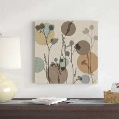 «Polka-Dot Wildflowers I» par Jade Reynolds, impression sur toile tendue