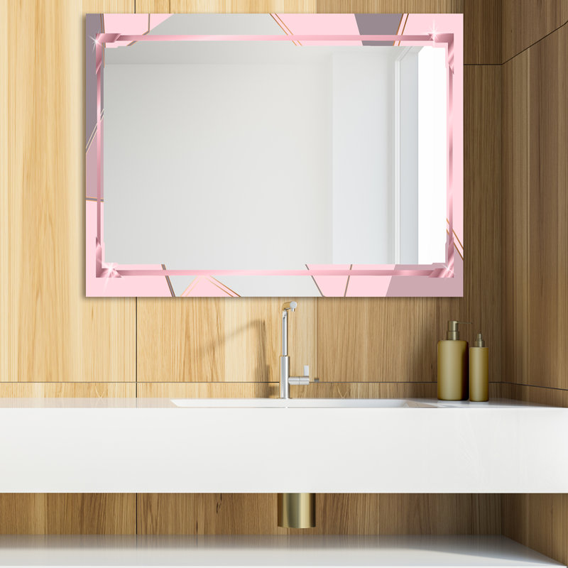 Miroir de salle de bain / coiffeuse glam, H 48 po x l 30 po, Moderne et contemporain 4
