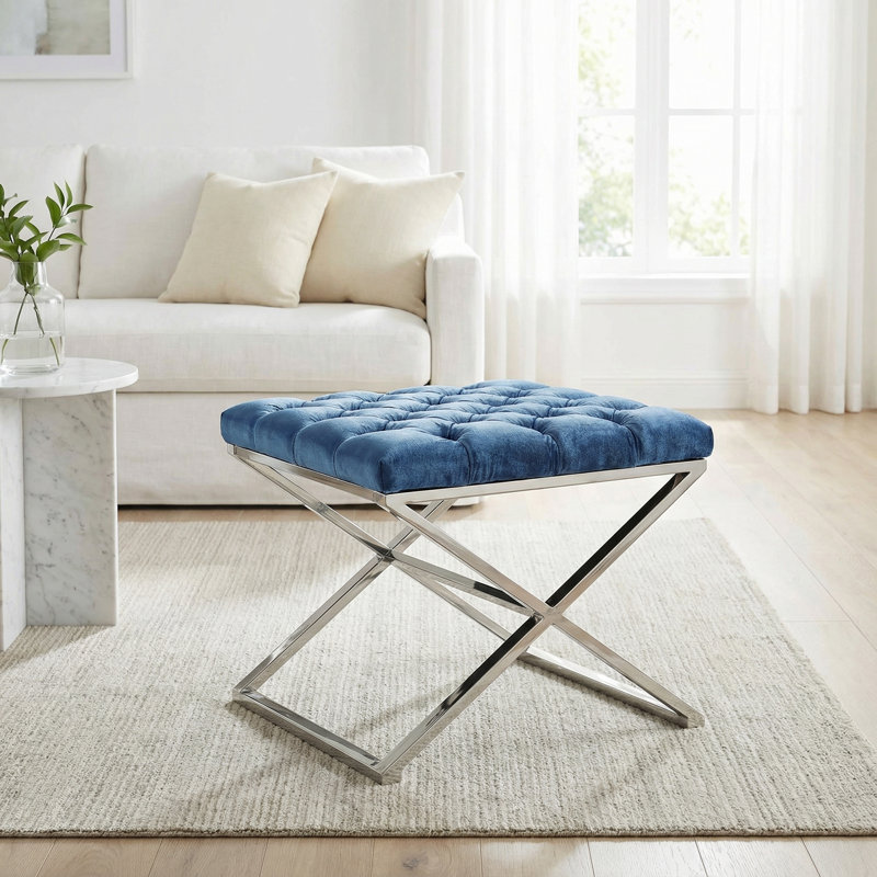 Tuveson Velvet Ottoman