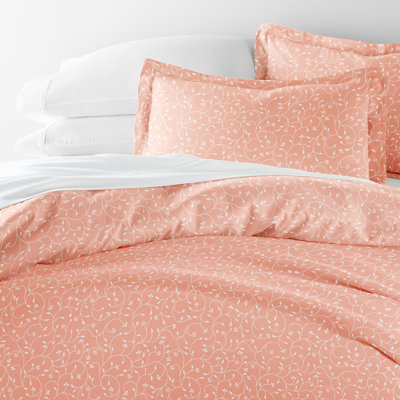 Home Pink Buds Pattern Duvet Cover Set