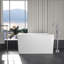 Baignoire de trempage autoportante en acrylique 47 po. X 27,5 po.