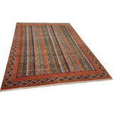 Canvello Hand Made Modern All Over Indo Gabbeh Rug - 6'6'' X 9'9''