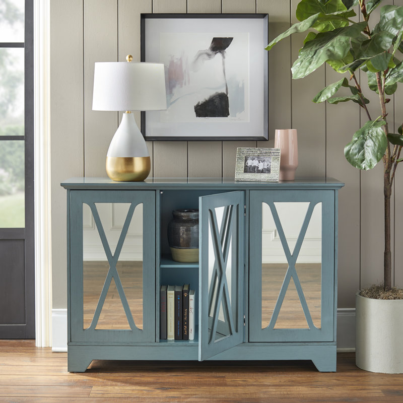 Berowalt 52'' Sideboard, Distressed Antique Blue