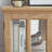 LED Curio Display Cabinet,Antique Display Cabinet With Adjustable Shelves,Retro Design Quality Showcase With Lattice Doors Elegant Bookcase And Storage Cabinet For Home Decor And Organization  OAK-427406241