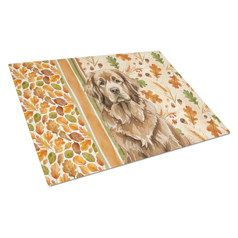 Planche à découper en verre brun Terre-Neuve Heirloom Fall