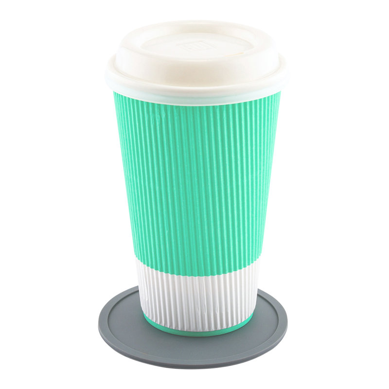 Sous-verre en silicone antidérapant, Gris
