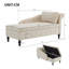 Getchell Velvet Chaise Lounge-560693527