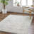 Loganne Beige/Dark Blue Machine Washable Area Rug-786590793