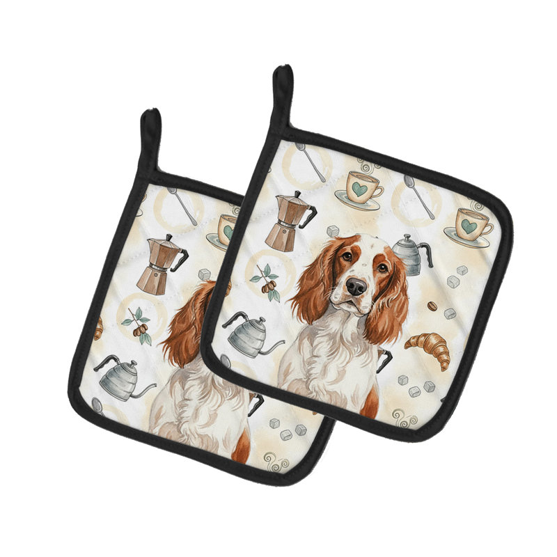Paire de porte-casseroles Welsh Springer Spaniel