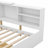 Daybed with Upholstered Storage Headboard, Bookcase and 2 Drawers, Wood Platform Bed with Storage Shelves and Rotatable Storage Board-1596861427-1609245294