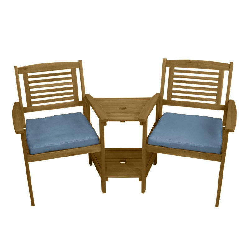 Porston Wooden Love Seat
