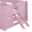 Lit plateforme avec garde-corps et tiroir, parfait pour les enfants et les petits espaces-25201202