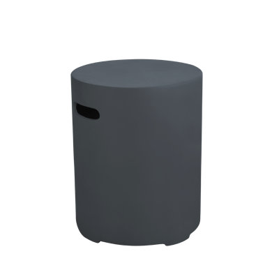 20" Dark Grey Concrete Propane Tank Cover Holds 20 lb. Tank 