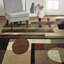 Tapis géométrique contemporain 3 pi 11 po x 5 pi 2 po Tribeca Jasmine, multicolore / beige / brun-1992047458