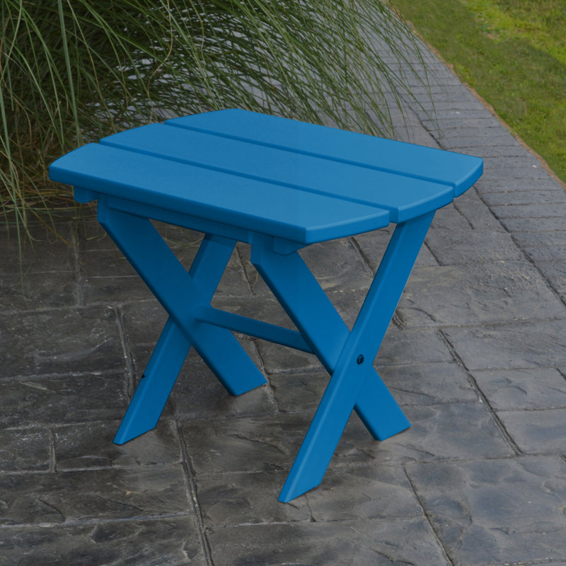 Table d'appoint pliante Anika, Bleu