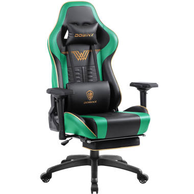 Bigzzia Gaming Chair Office Chair, Ergonomic Game Chair with Headrest &  Lumbar Pillow, Green