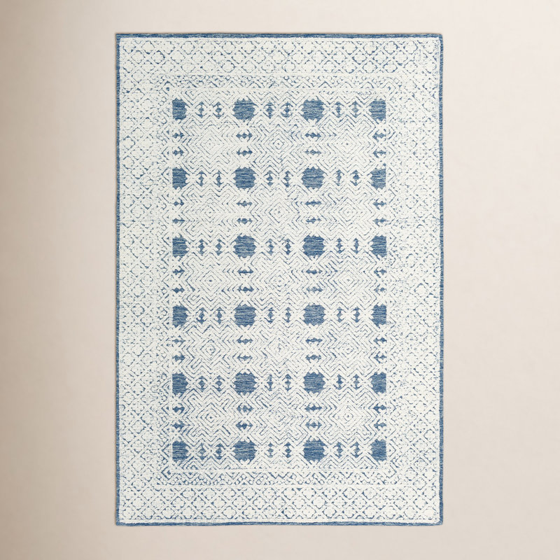 Matthew Wool Ikat Indoor Rug, Rectangle 5' x 7'6"