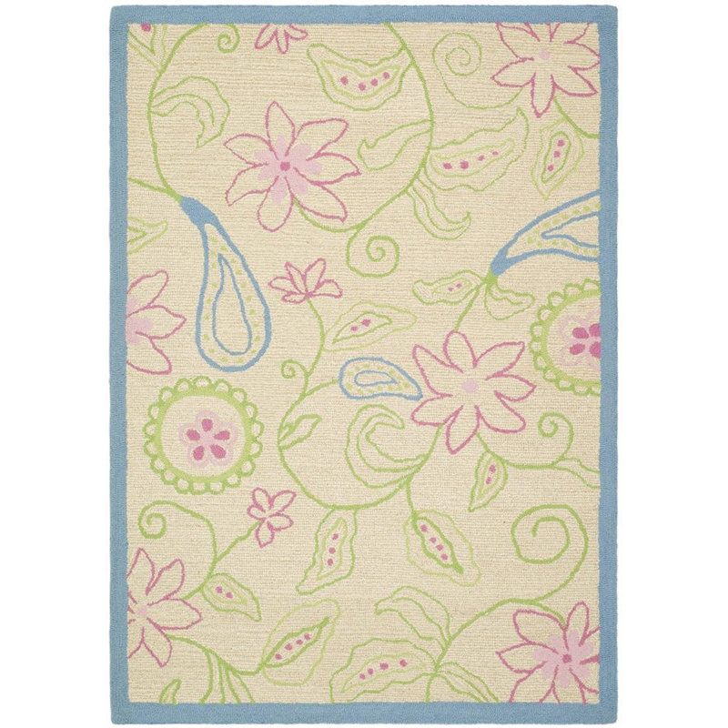 Claro Hand Tufted 80% Wool And 20% Cotton Rug, Rectangle 4' x 6'