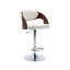 Nathalia Height Adjustable Swivel Faux Leather Bar Stool-60551433