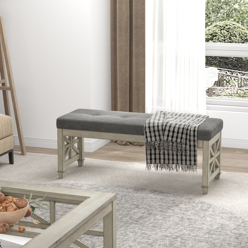 Darely Polyester Blend Upholstered Bench