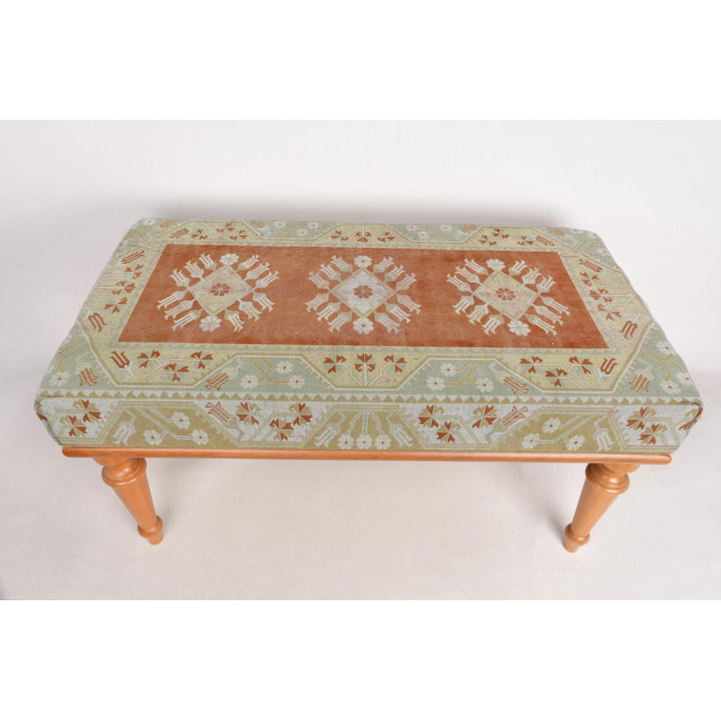 Banc pour chambre à coucher, banc de café, banc de repose-pieds, banc rembourré, banc de tapis turc, banc Kilim, banc de décoration intérieure, banc fait à la main