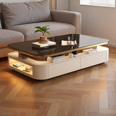 Italian minimalist luxury coffee table