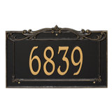 Signature Series 1-Line Wall Address Plaque