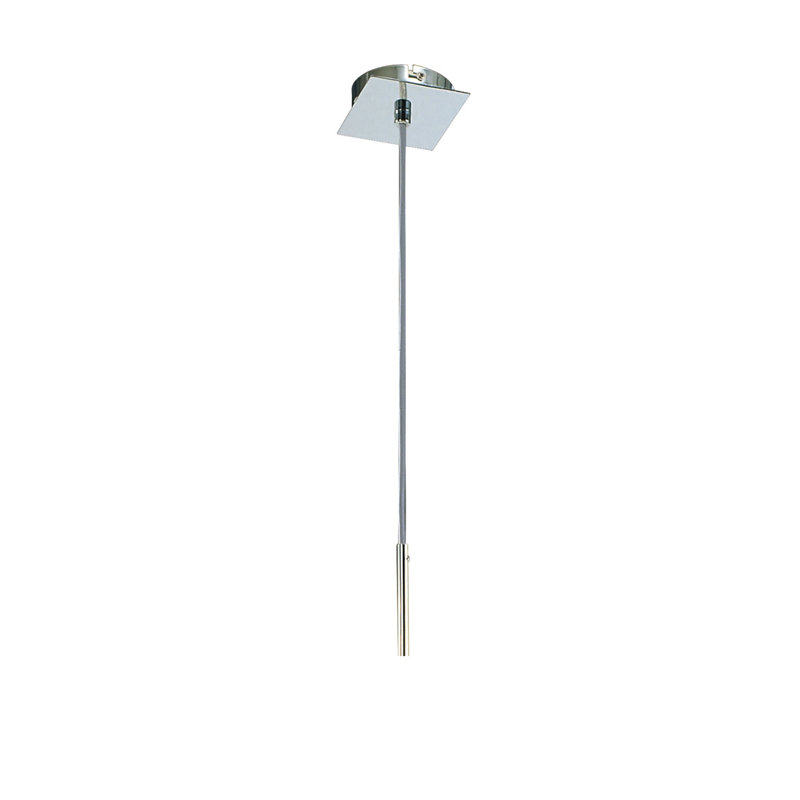 Bonfield 1 - Light Silver Square/Rectangle Pendant