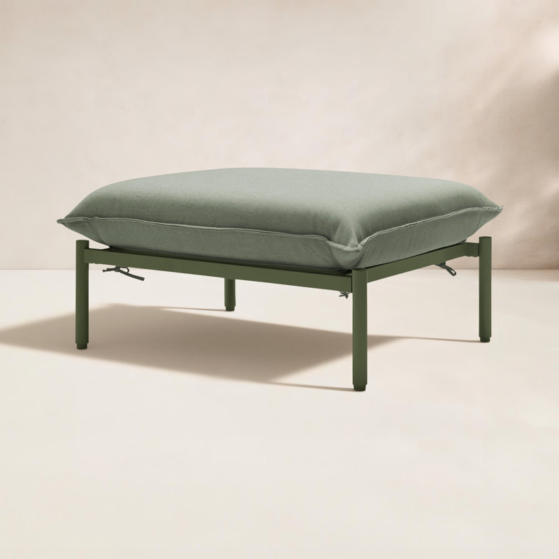 Outdoor Ottoman, Olive