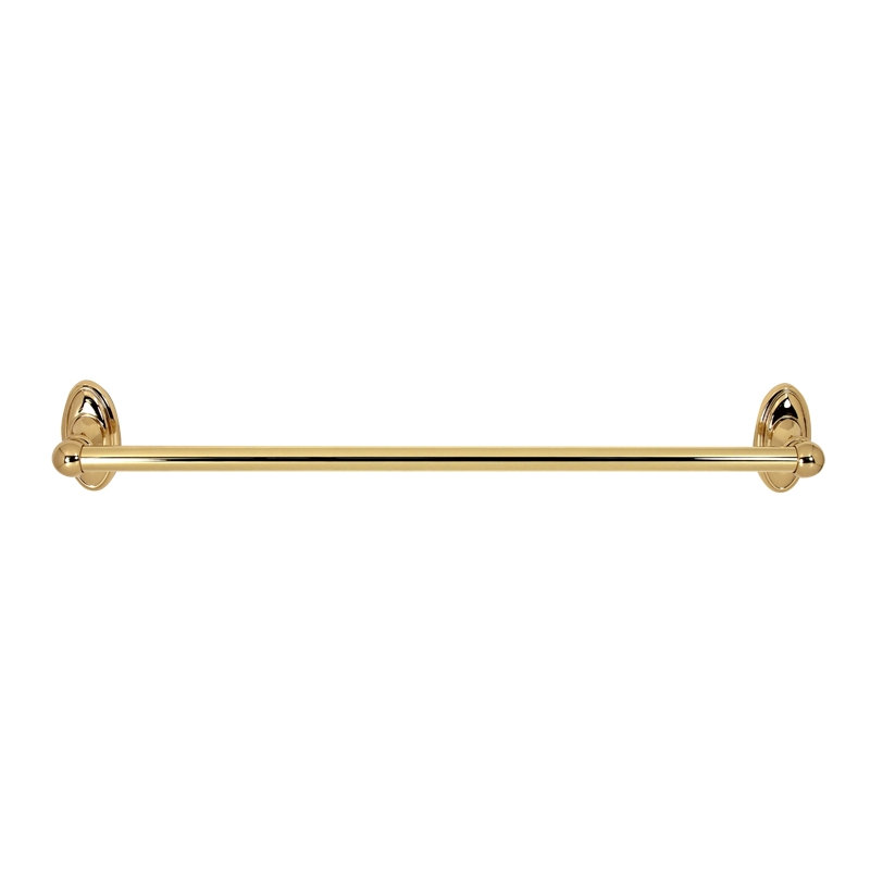 Classic Traditional Wall Mounted Towel Bar, Polished Brass