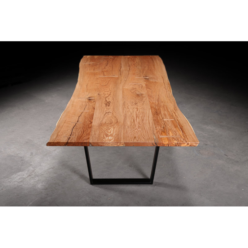 Solid Oak Dining Table, 30” H x 72” L x 38” W