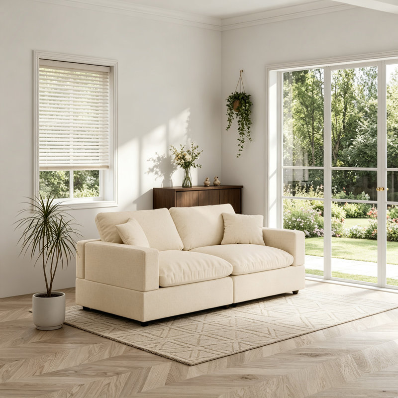  Canapé modulaire rembourré 67 po Janse, Kaki