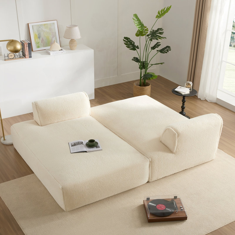 Canapé modulaire surdimensionné, Beige