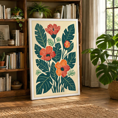Potted Bloom Botanical - Wrapped Canvas