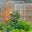 Paquet de 2: Tuyau de jardin en métal galvanisé antirouille pour les plantes grimpantes d'extérieur-515721608