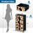 4 Drawer Dresser for Bedroom, Narrow Chest of Drawers, Wooden Top and Study Iron Frame 18"x37.5"-(WxH)