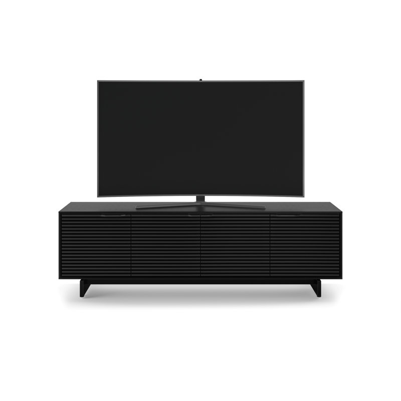 Align Media Console, Ebonized Ash, 25"H x 81"W x 18"D