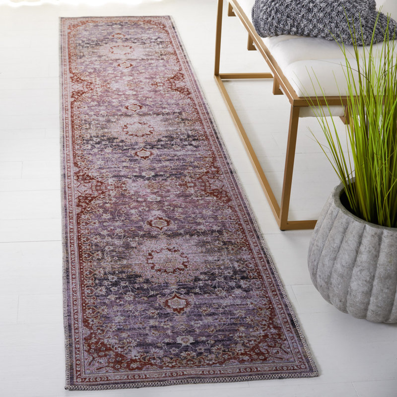 Hallel Performance Machine Washable Oriental Rug, Runner 2' x 9'