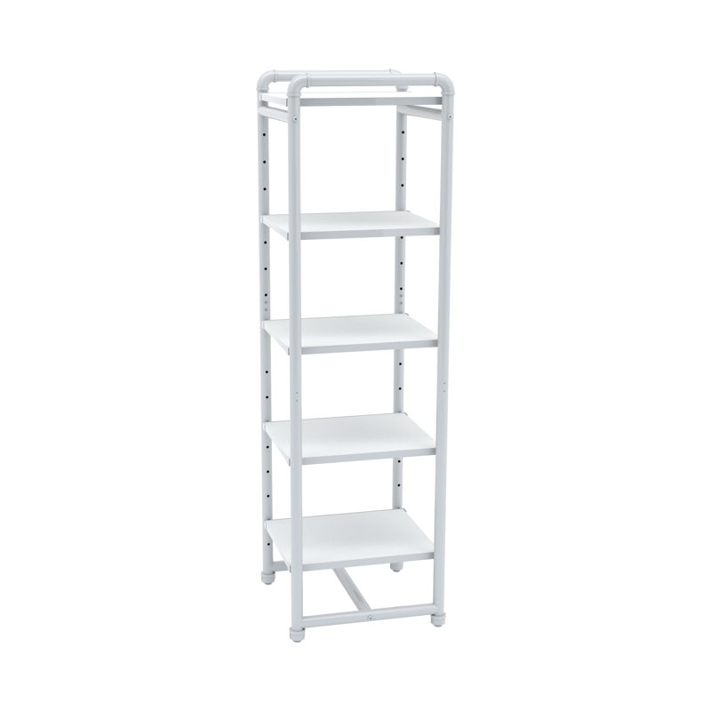 Étagère décorative avec support et étagère, Blanc